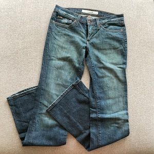 Dark Blue Joe’s Flare Bottom Jeans in Size 26